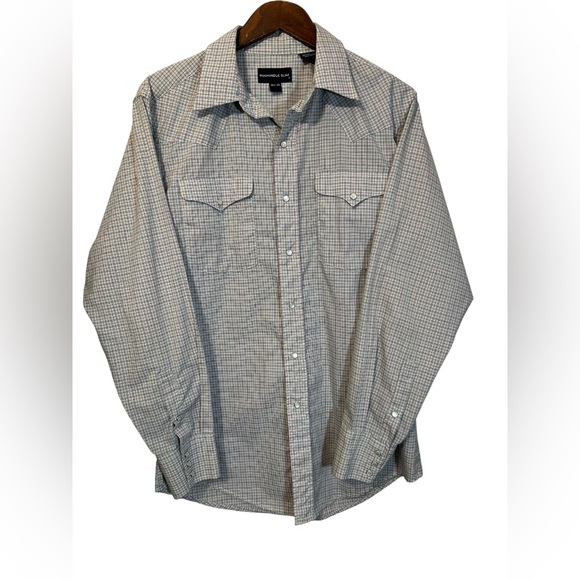 Panhandle Slim Other - Panhandle Slim Pearl Snap Shirt 15.5/35 Plaid Medium